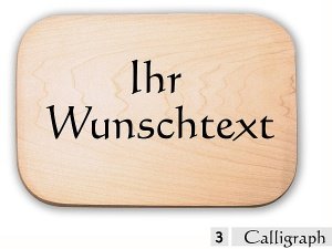 Rechteckiges Holzschild mit Ihrem Wunsch