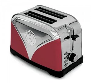 Red Volkswagen Camper Stainless Steel Toaster