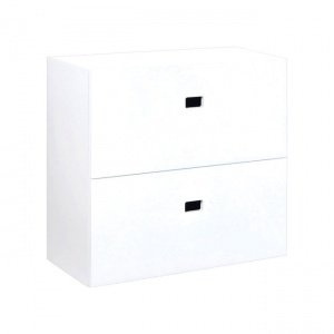 Regalmodul 1 Trendy, weiß mit 2 Schublad