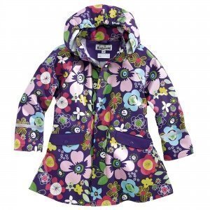 Regenjacke "lila/Blume"