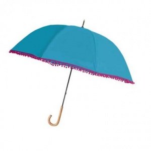 Regenschirm Jewel Pom Pom aqua