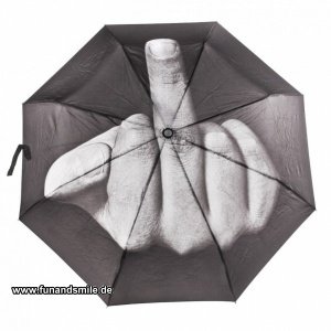 Regenschirm Stinkefinger - Fuck The Rain