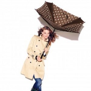 Regenschirm mocha dots