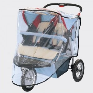 Regenschutz für 3-Rad-Geschwisterwagen