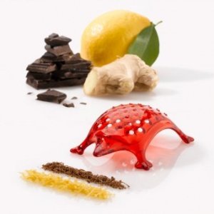 Reibe Mini-Kasimir transparent rot