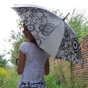 Reisenthel Regenschirm fleur aschgrau