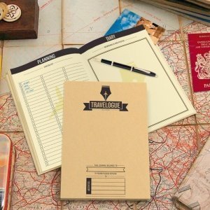 Reisetagebuch mit Rubbel Weltkarten