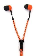Reißverschluss Kopfhörer orange