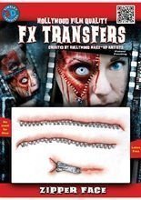 Reissverschluss Wunde Klebe-Tattoo Hallo