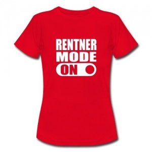 Rentner Mode On Frauen T-Shirt von Spreadshirt®, S, Rot