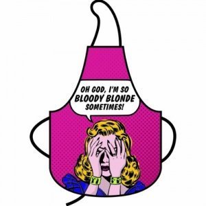 Küchenschürze I-M SO BLOODY BLONDE