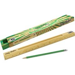 Retro Lineal mit Bleistift und Anspitzer