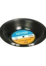 Retro Schallplatten Schale schwarz