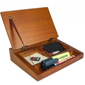 Retro Schreibtisch Organizer aus Holz