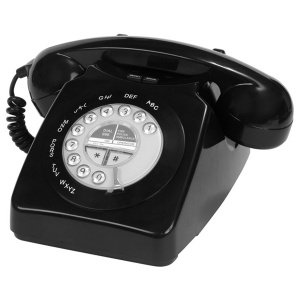 Retro Telefon Mayfair (Schwarz)