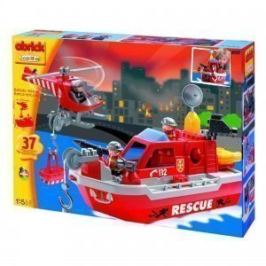 Rettungsboot mit Helikopter