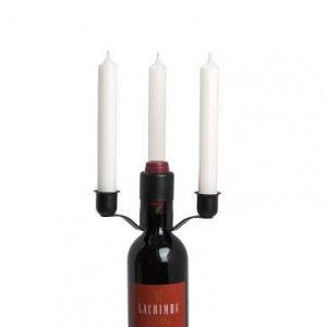 RING OF FIRE Kerzenhalter für Weinflasche