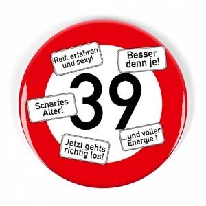 Riesen Button Verkehrsschild 39