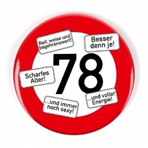 Riesen Button Verkehrsschild 78