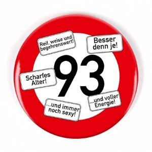 Riesen Button Verkehrsschild 93