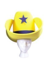 Riesen Comic Cowboy Hut gelb