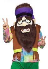 Riesen-Hippie-Maske 60er 70er bunt