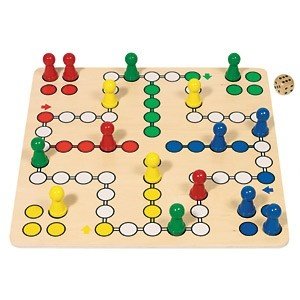 Riesen ´Ludo XXL´ Brettspiel aus Holz
