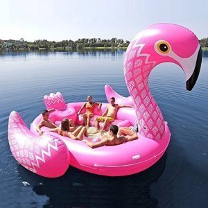 Riesige aufblasbare Flamingo