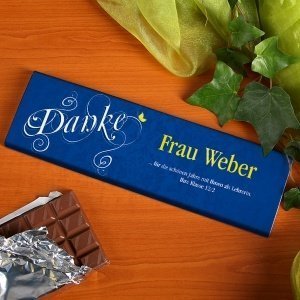 Riesiger Dank mit 300g Vollmilch-Schokol