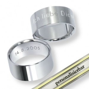 Ring Steel - doppelseitig graviert