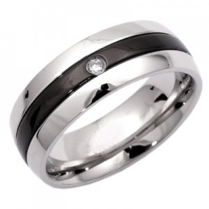 Ring Zirkonia mit Gravur 9108