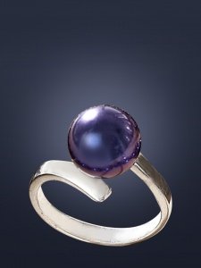 Ring mit Muschelkernperle