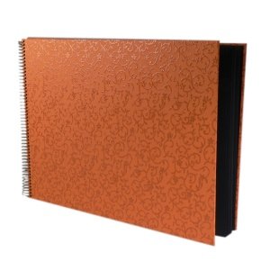 Ringbuchalbum Faro, orange, groß