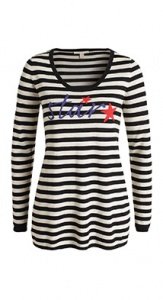 Ringel-Pulli aus Viskose-Mix