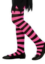 Ringelstrumpfhose für Kleinkinder schwar