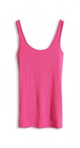 Ripp-Tank aus Baumwoll/Stretch