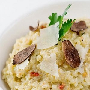 Risotto mit Trüffelstücken Risottomischu