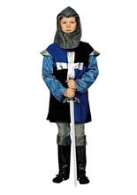 Ritter Mittelalter Kinderkostüm blau-sch