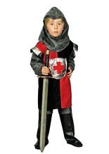 Ritter Mittelalter Kinderkostüm rot-schw