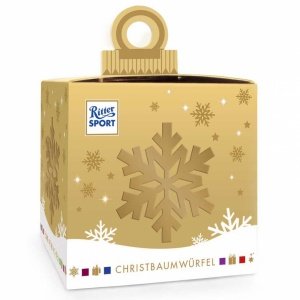 Ritter Sport Mini Christbaumwürfel Golds