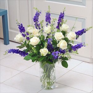 Rittersporn-Rosen-Duett