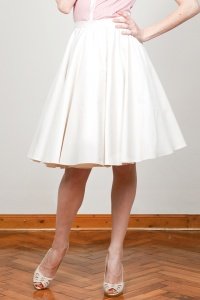 ROCK "OLIVIA", creme kurz