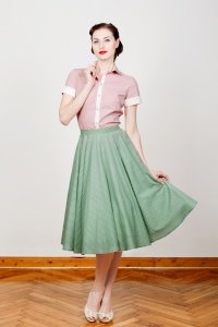 ROCK "OLIVIA", grün gepunktet