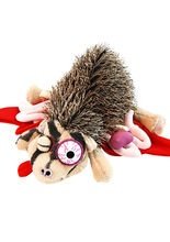 Roadkill Horror Stofftier Igel braun-rot