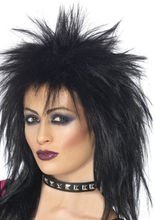 Rock Diva Perücke schwarz