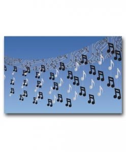 Rock & Roll Deckendekoration