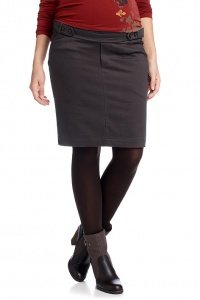 Rock aus Baumwolle/Stretch