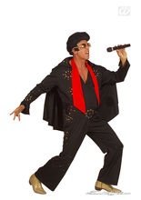 Rock n Roll Kostüm schwarz