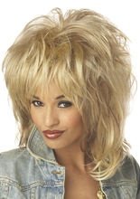 Rockerin Perücke dunkelblond