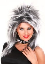 Rockerin Perücke, grau